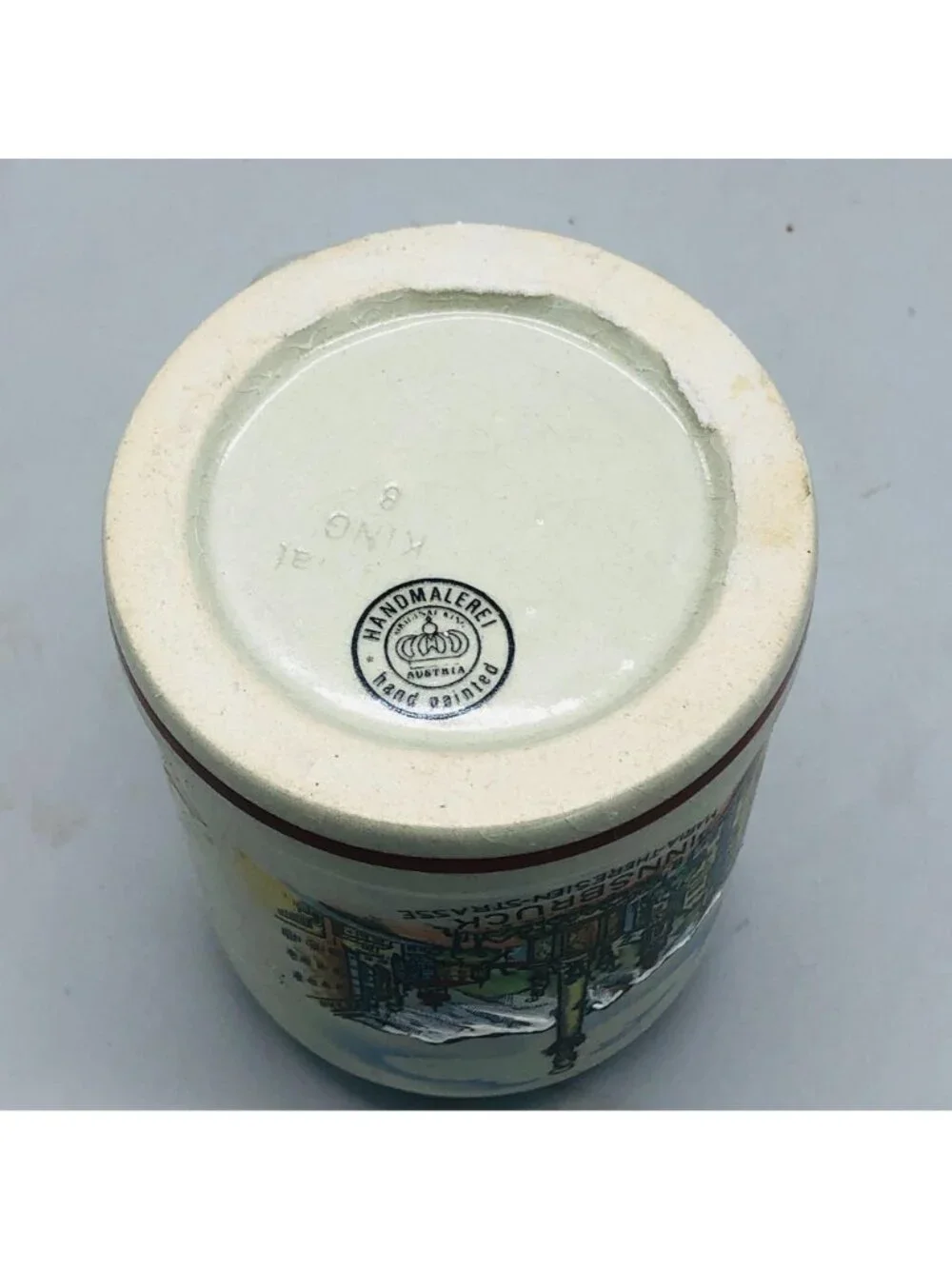 Handmalerei Hand Painted Coffee Cup InnsBruck Maria-theresien-Stasse READ